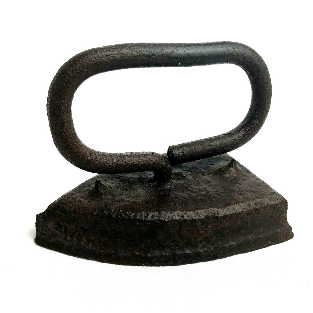 Antique Cast Iron Flat Press Bookend Door Stopper Farmhouse Laundry Room Decor